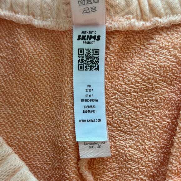 Skims French Terry Classic Short in Cantaloupe, Size Small - Picture 11 of 12
